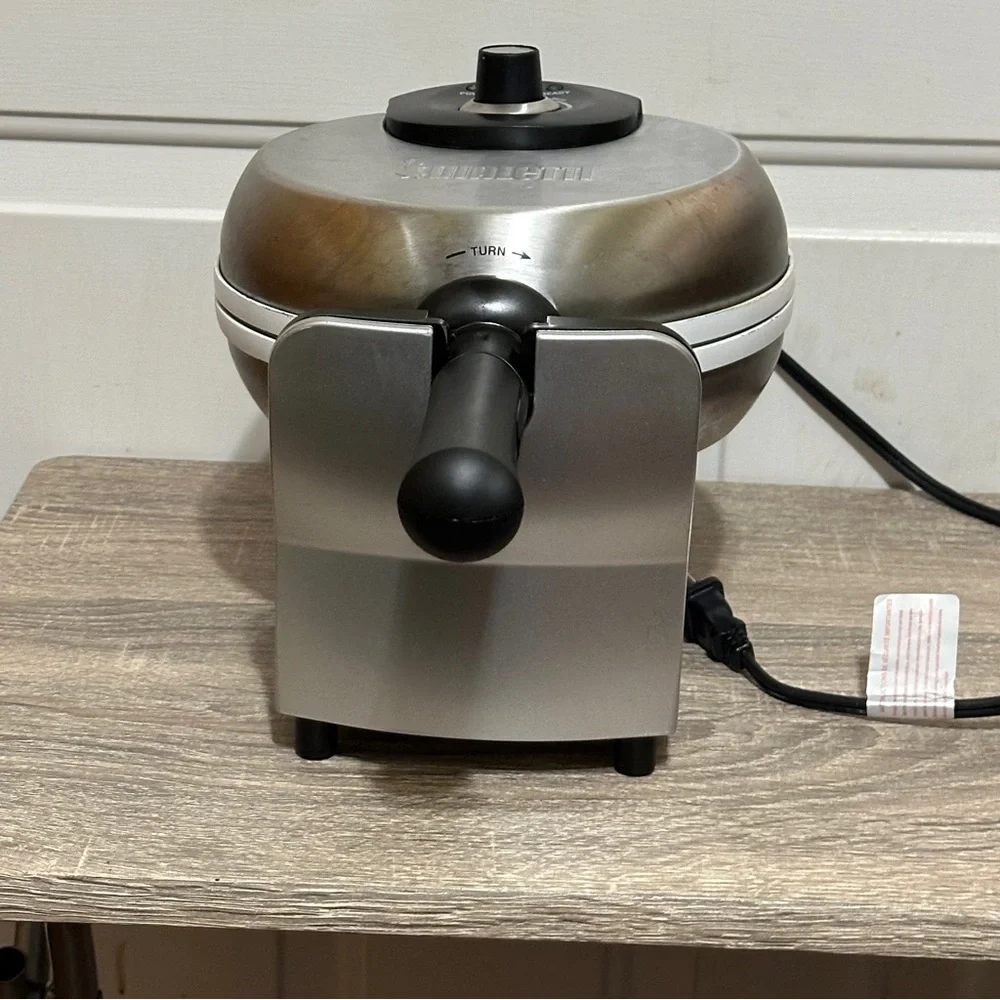 Bialetti Rotating Belgian‎ Waffle Iron Maker TSK-2901BW Works!
